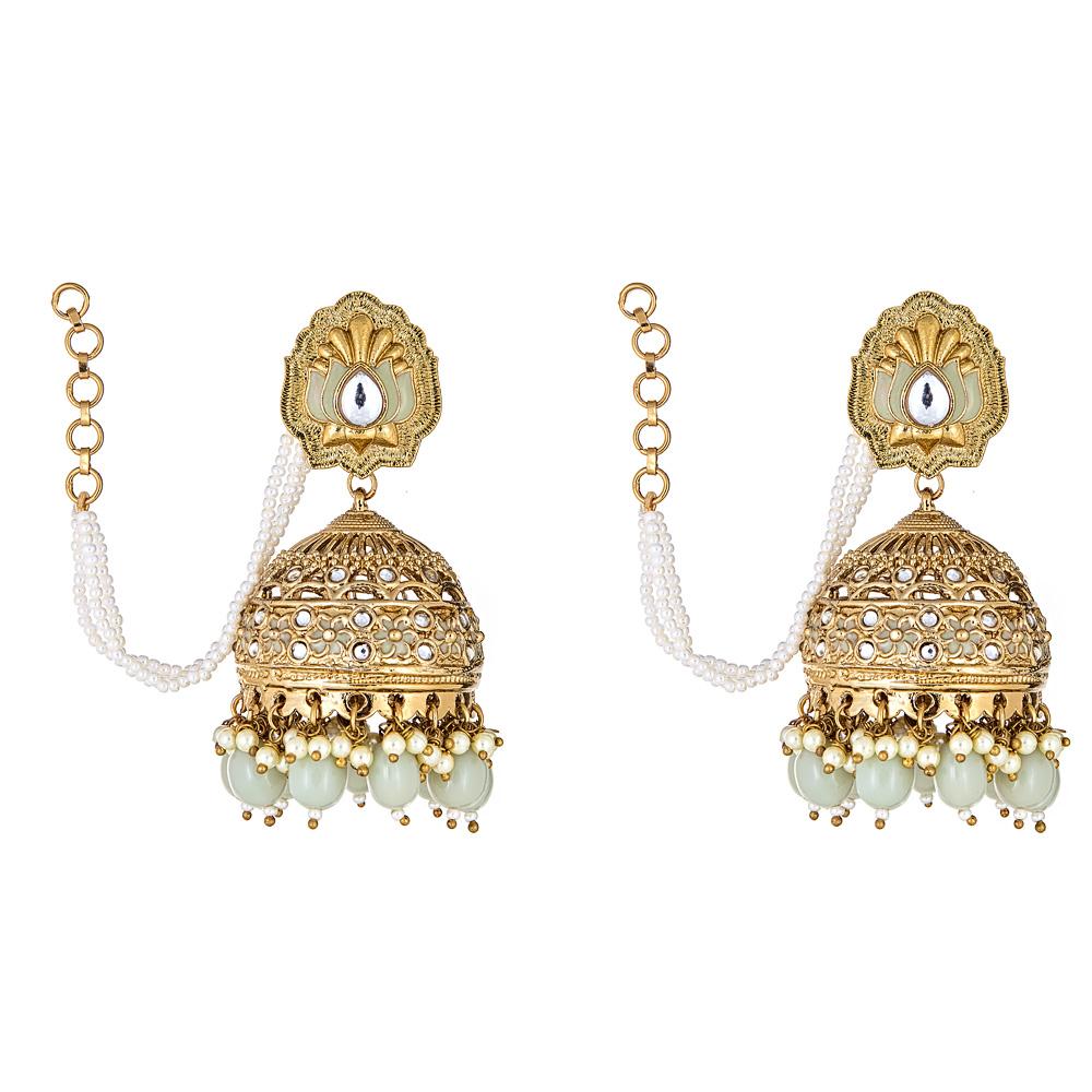 Image of Sai Drop Earrings in Mint