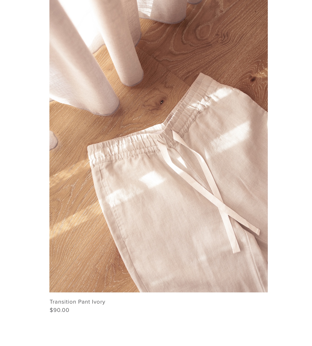 Transition Pant Ivory | Assembly Label