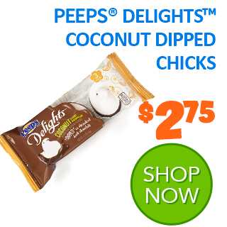 PEEPS Delights coconut dipped chicks