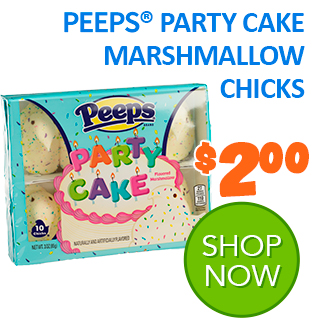 PEEPS party cake marshmallow chicks