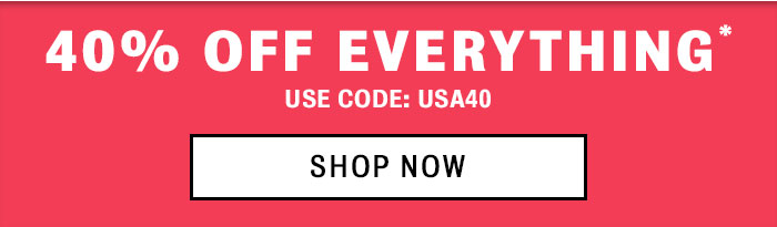 40 percent off everything