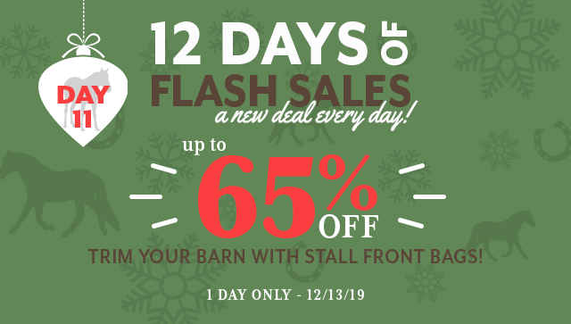 12 Days of Flash Sales: Day 11, up to 65% Stall Front Bags.
