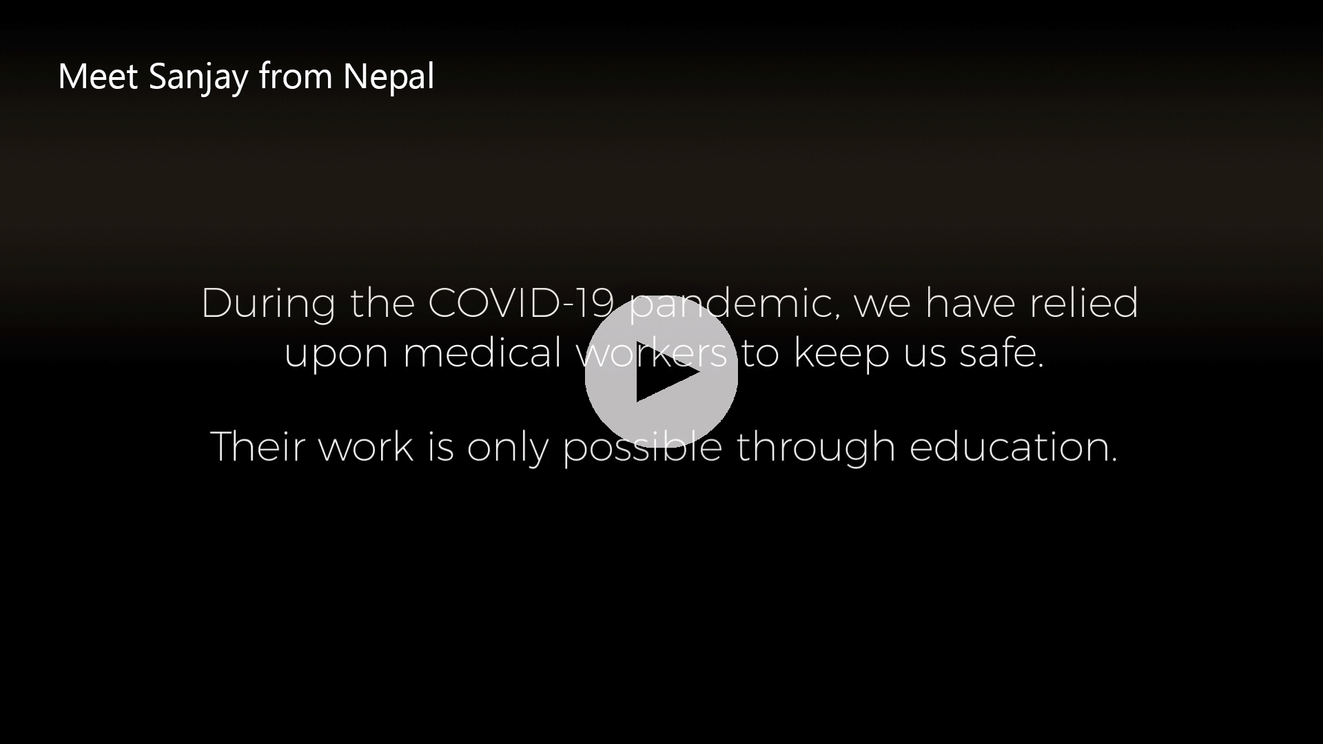 Meet Sanjay from Nepal [Video Link]