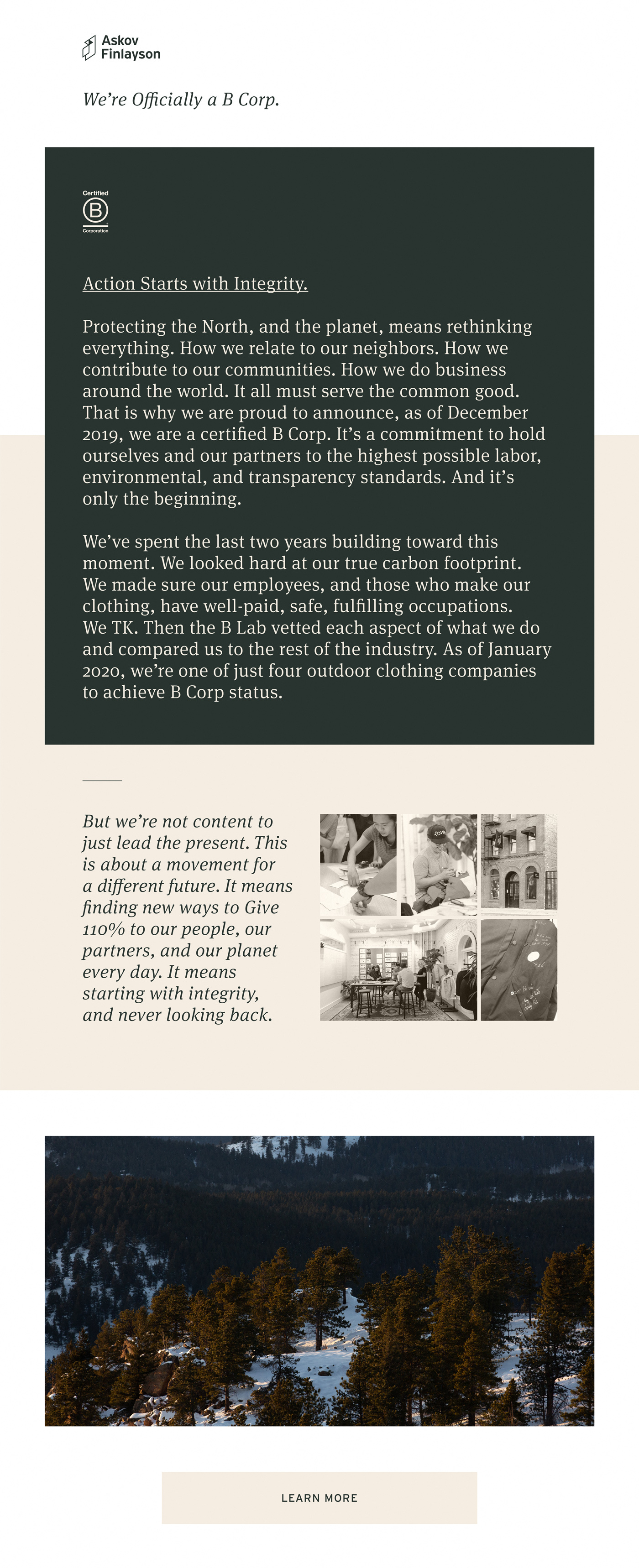 Meet The Winter Parka. The first radically sustainable parka built to enjoy our Northern winters.
