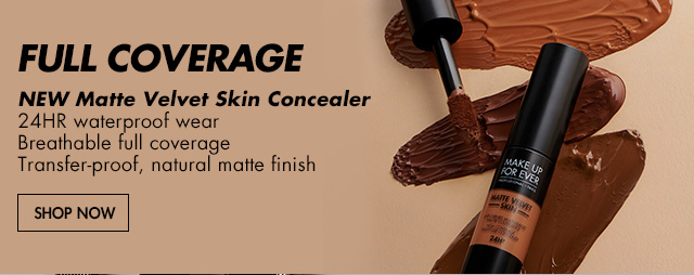 FULL COVERAGE: NEW Matte Velvet Skin Concealer with 24HR waterproof wear