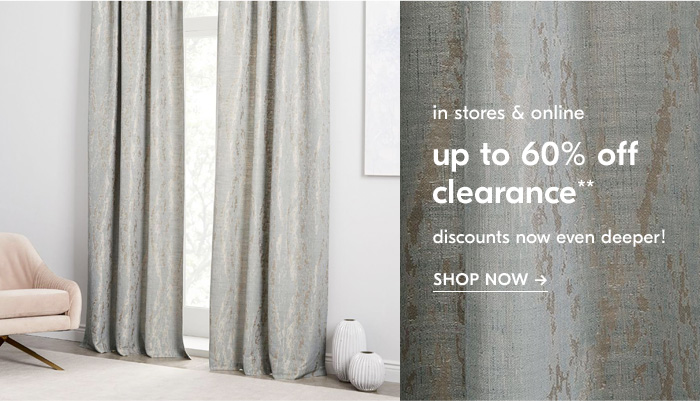 up to 60% off clearance**
