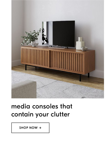 media consoles that contain your clutter