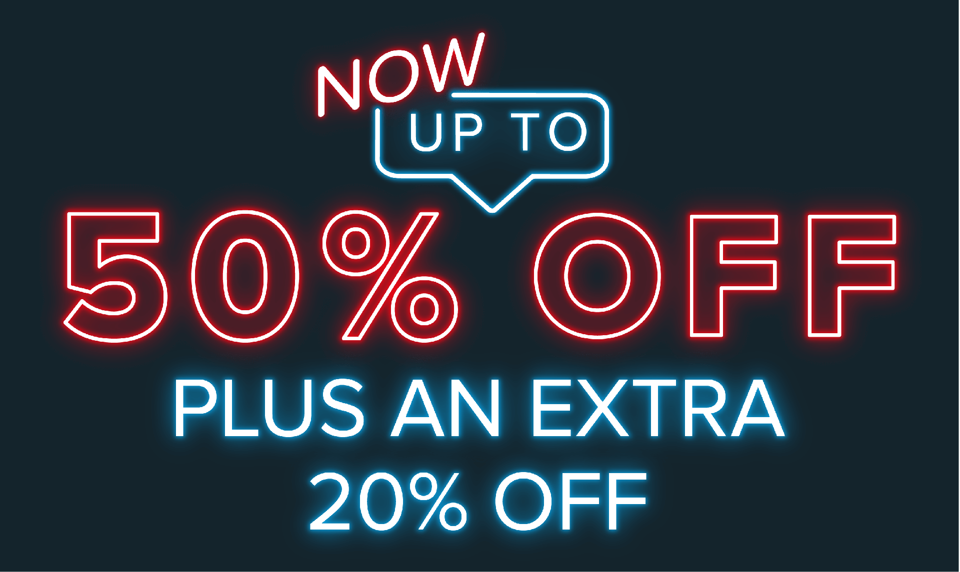 50% off Black Friday plus an extra 20% off