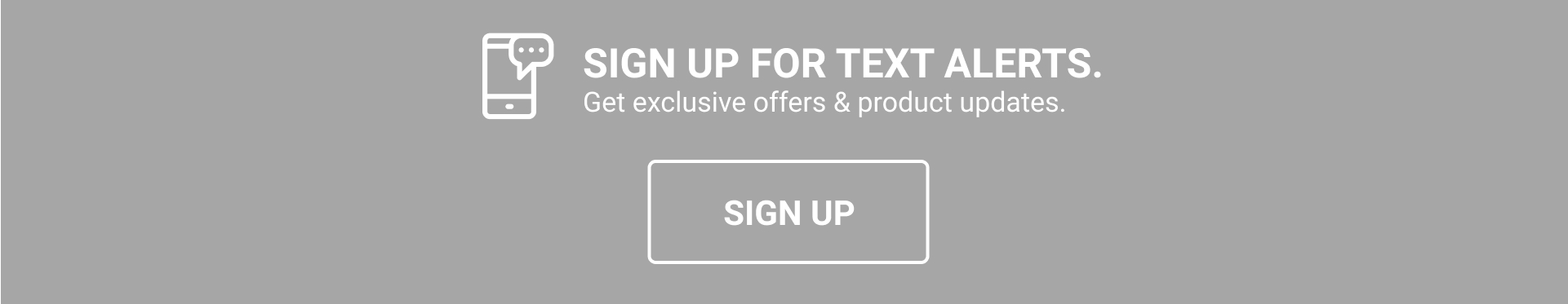 Sign up for text alerts