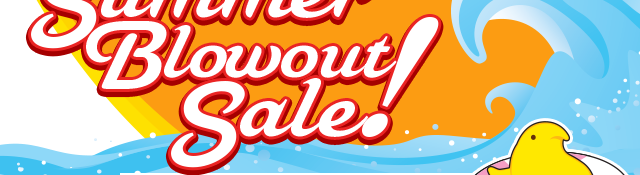 SUMMER BLOWOUT SALE!!! No discount code needed - reduced prices shown when items placed in shopping bag.