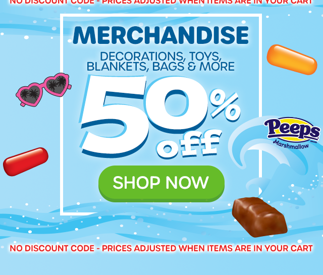 MERCHANDISE - Decorations, Toys, Blankets, Bags & More - 50% OFF - SHOP NOW