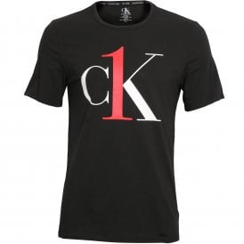 cK1 Stretch Cotton Crew-Neck T-Shirt, Black