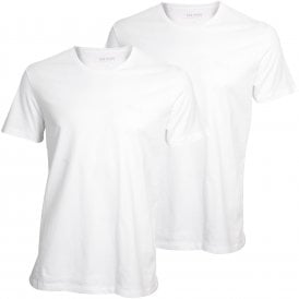2-Pack Relaxed-Fit Crew-Neck T-Shirts, White