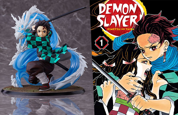 Demon Slayer merch and manga