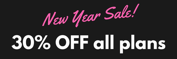 New Year Sale 30% off all plans
