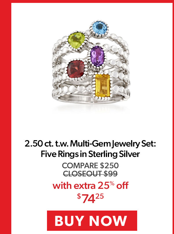 Multi-Gem Jewelry Set. Buy Now