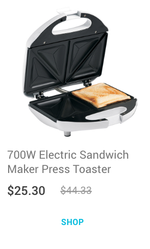 700W Electric Sandwich Maker Press Toaster
