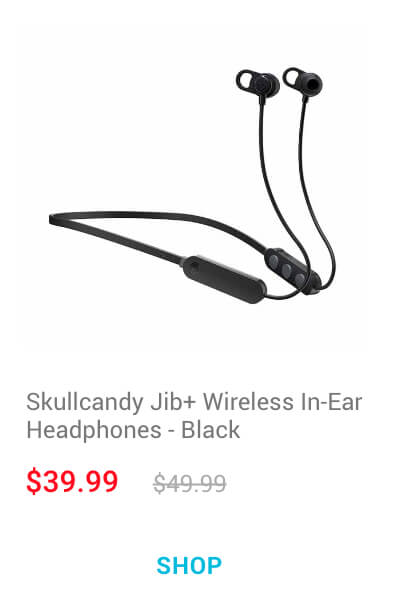 Skullcandy Jib+ Wireless In-Ear Headphones - Black