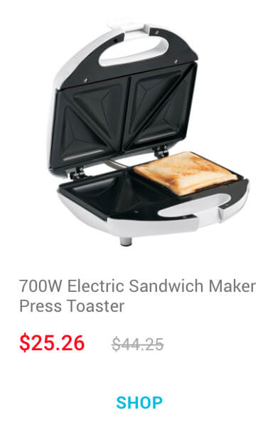 700W Electric Sandwich Maker Press Toaster