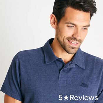 Quay Branded Polo Shirt Navy Marl