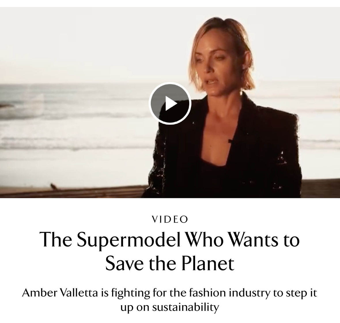 Amber Valletta video