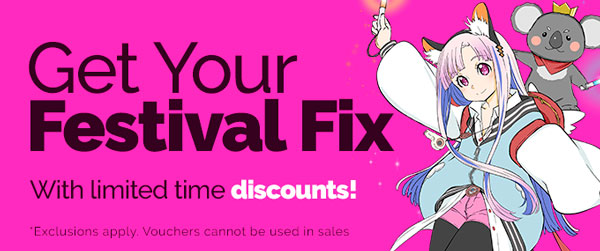 Get Your Festival Fix - Sale Starts Now!