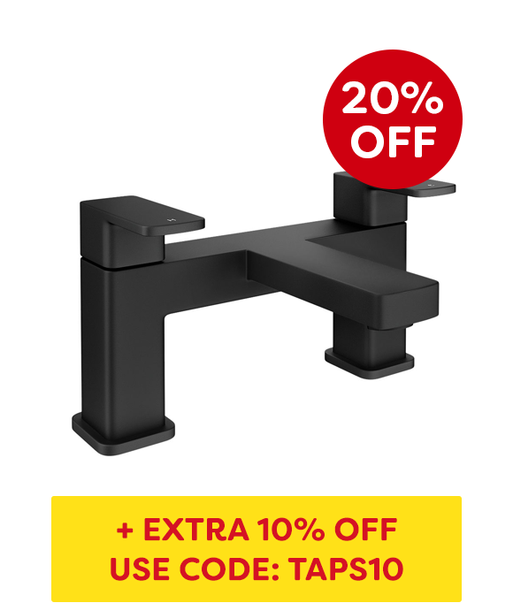 Turin Black Bath Tap