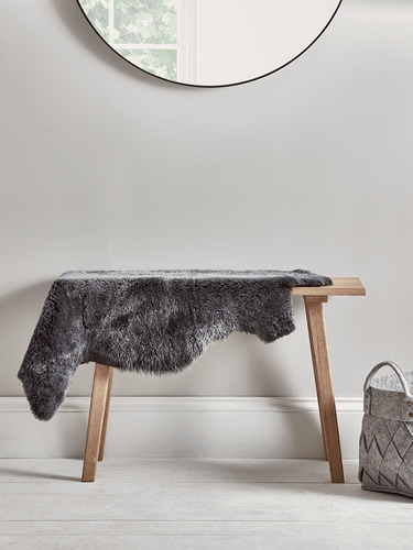 Shorthaired Graphite Sheepskin - Single