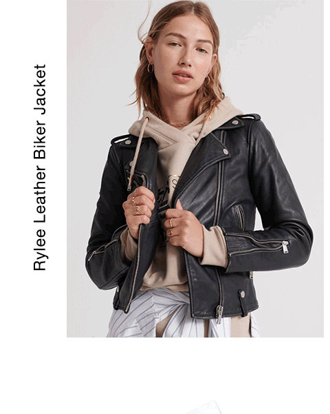 Rylee Leather Biker Jacket
