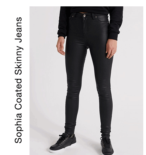 Sophia Coated Skinny Jeans