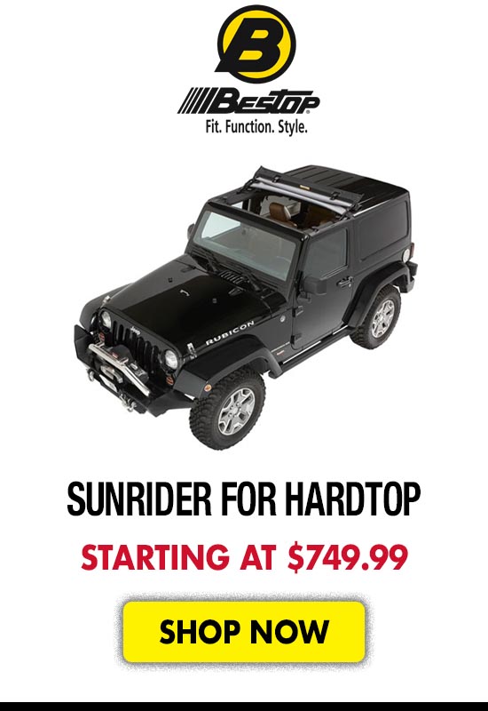 Bestop Sunrider for Hardtop - Starting at $749.99