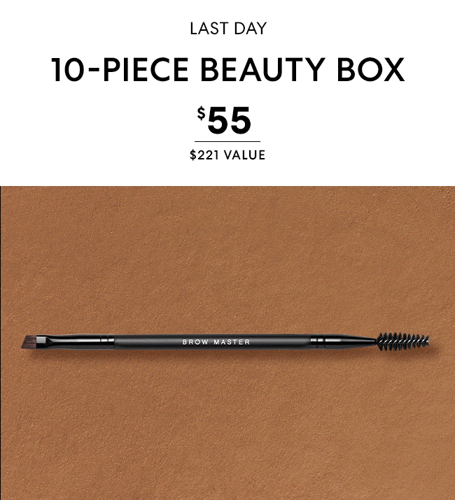 Last Day - 10 Piece Beauty Box - $55 - $221 Value - 10 hand-picked clean beauty items - Shop Now - Online only through July 22*