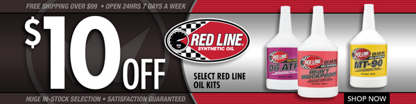 Save $10 on Select Redline Oil Products