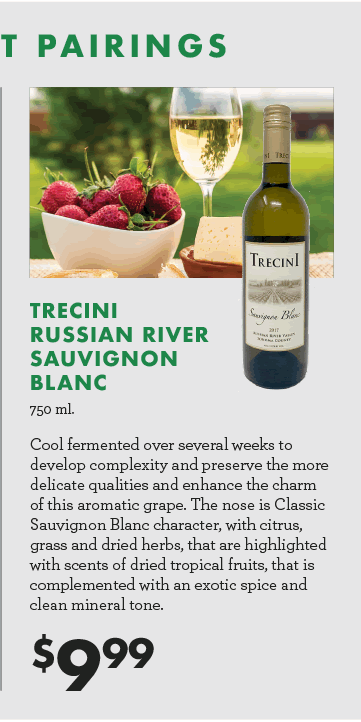 Trescini Russian River Sauvignon Blanc - 750 ml. - $9.99