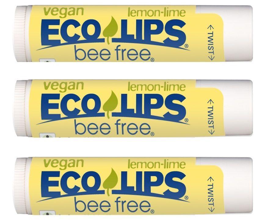 Image of Bee Free? 3-Pack Vegan Lemon Lime Lip Balm