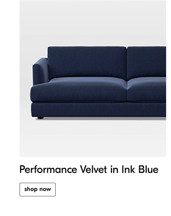 Performance Velvet in Ink Blue