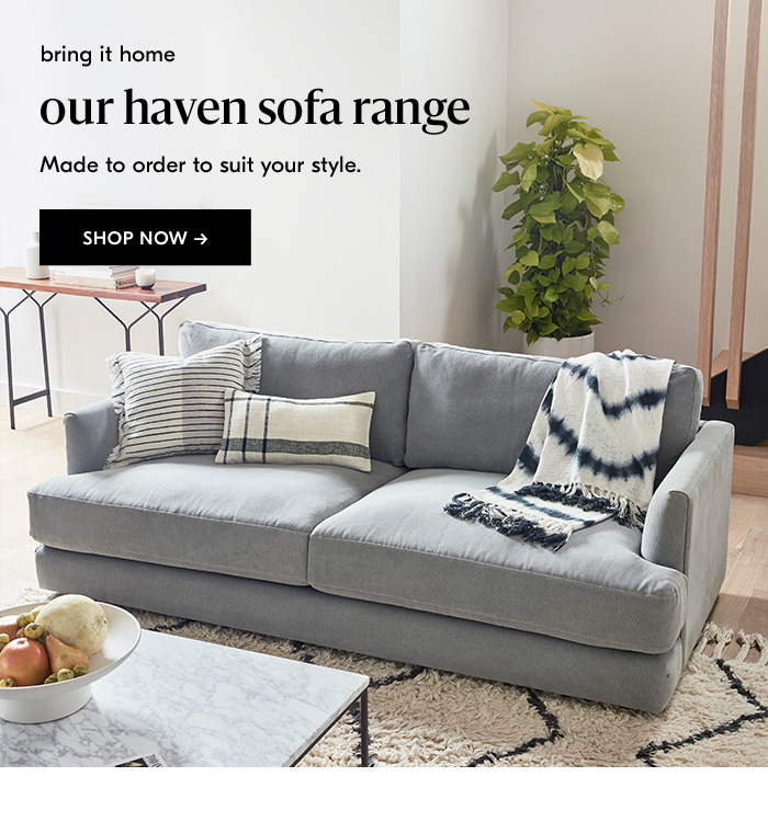 our haven sofa range