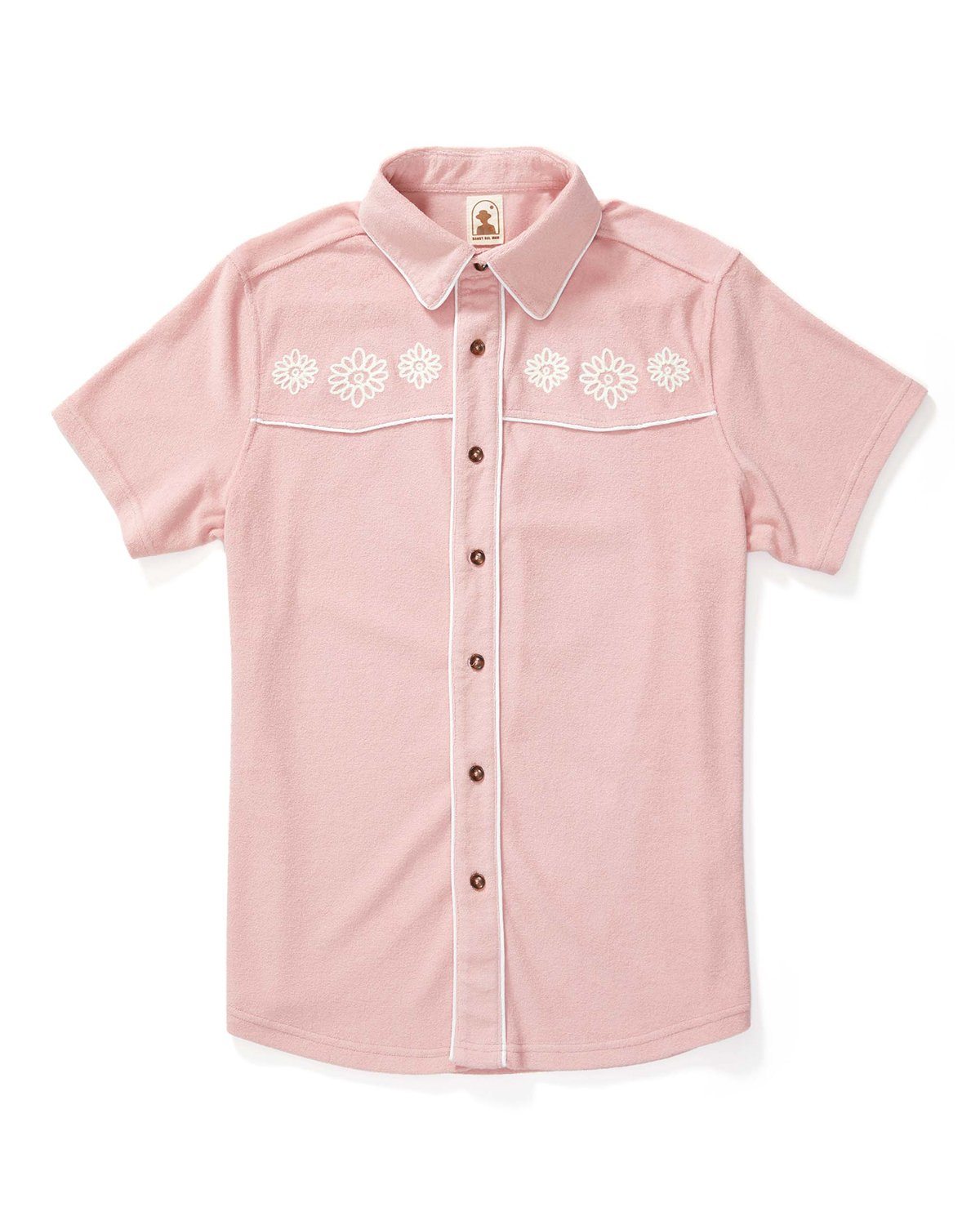 Image of The Gaucho Terry Cloth Shirt - Mauve