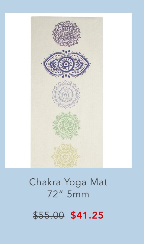 Chakra Yoga Mat 72" 5mm