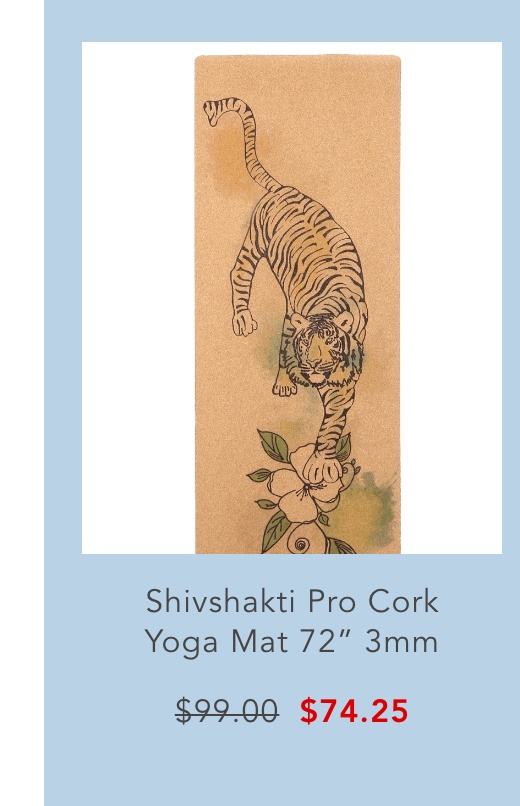 Shivshakti Pro Cork Yoga Mat 72" 3mm