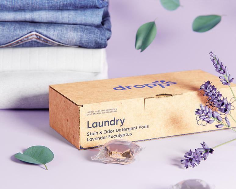 Image of Stain & Odor Laundry Detergent Pods, Lavender Eucalyptus