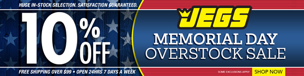 JEGS Memorial Day Overstock Sale