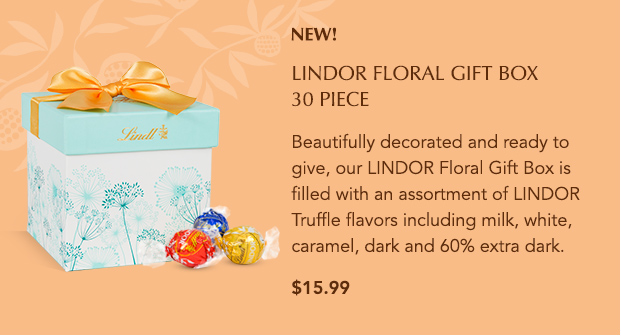 LINDOR Floral Gift Box 30 Piece