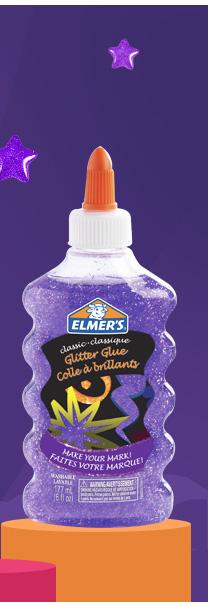 Elmer''S Washable Classic Glitter Glue 6 Oz. Bottle Purple (E326)