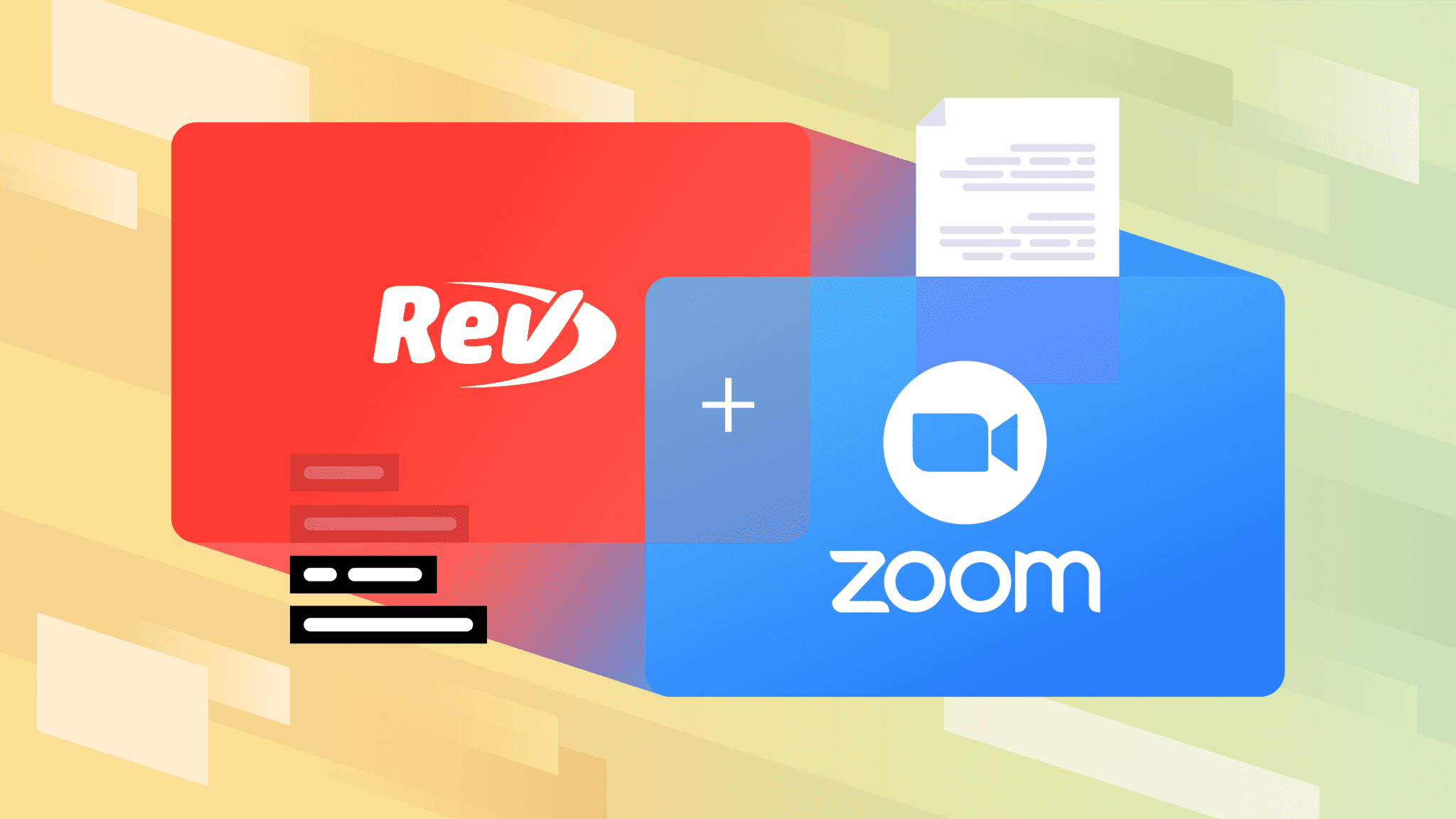 Image of Rev and Zoom logos melding together