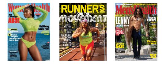 Women''s Health Magazine, Runner''s World Magazine, Men''s Health Magazine