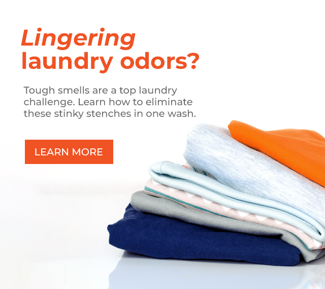 Tough smells are a top laundry challenge. Learn how to eliminate these stinky stenches in on wash.