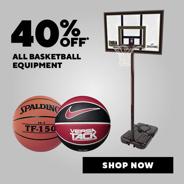 40% off All basketball equipment