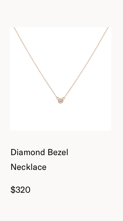 DiamondBezelNecklace