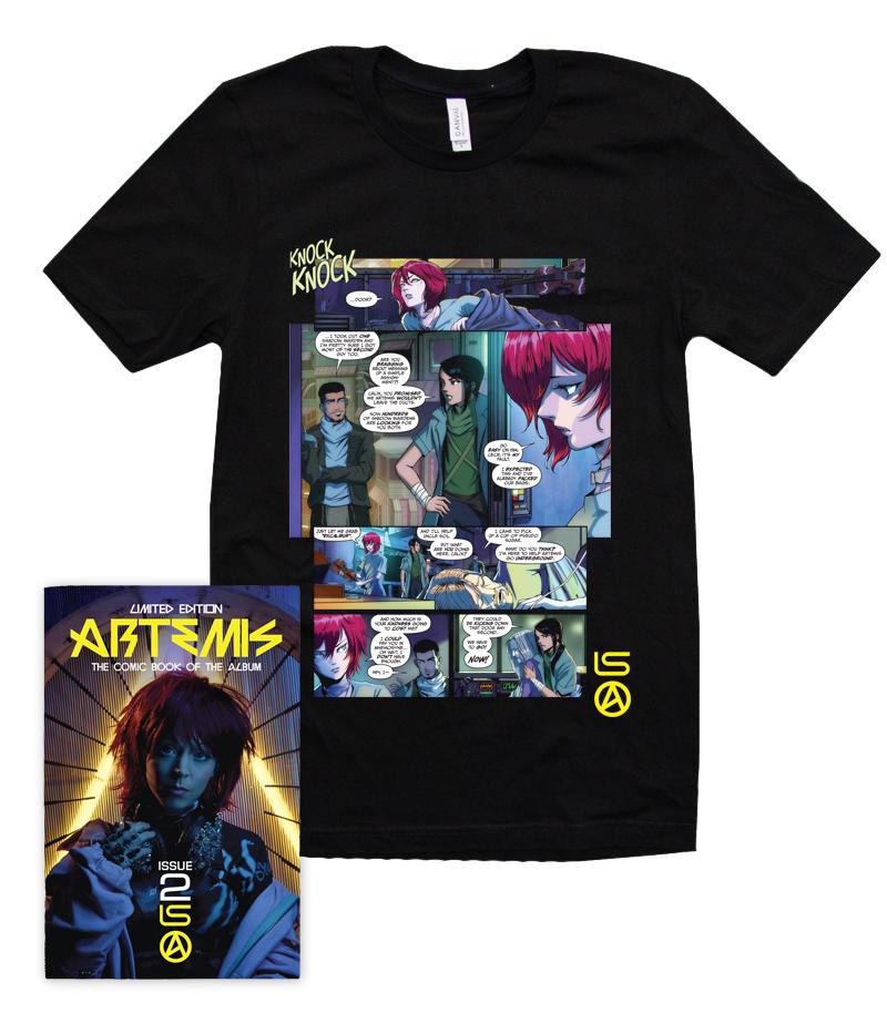 Graphic: Artemis Comic Issue 2 and T-shirt
